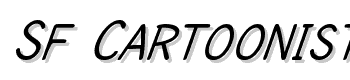 Sf-Cartoonist-Hand-Sc-Italic font